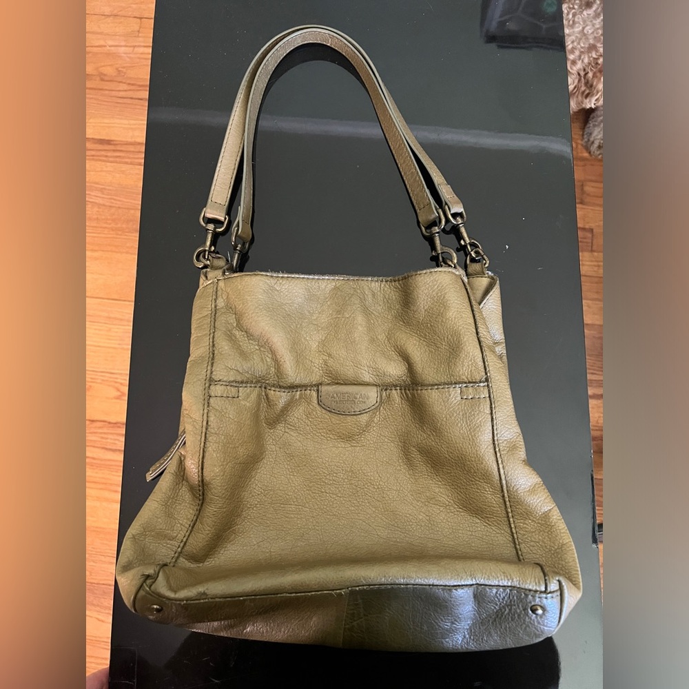 American Leather Co. Green Shoulder Bag